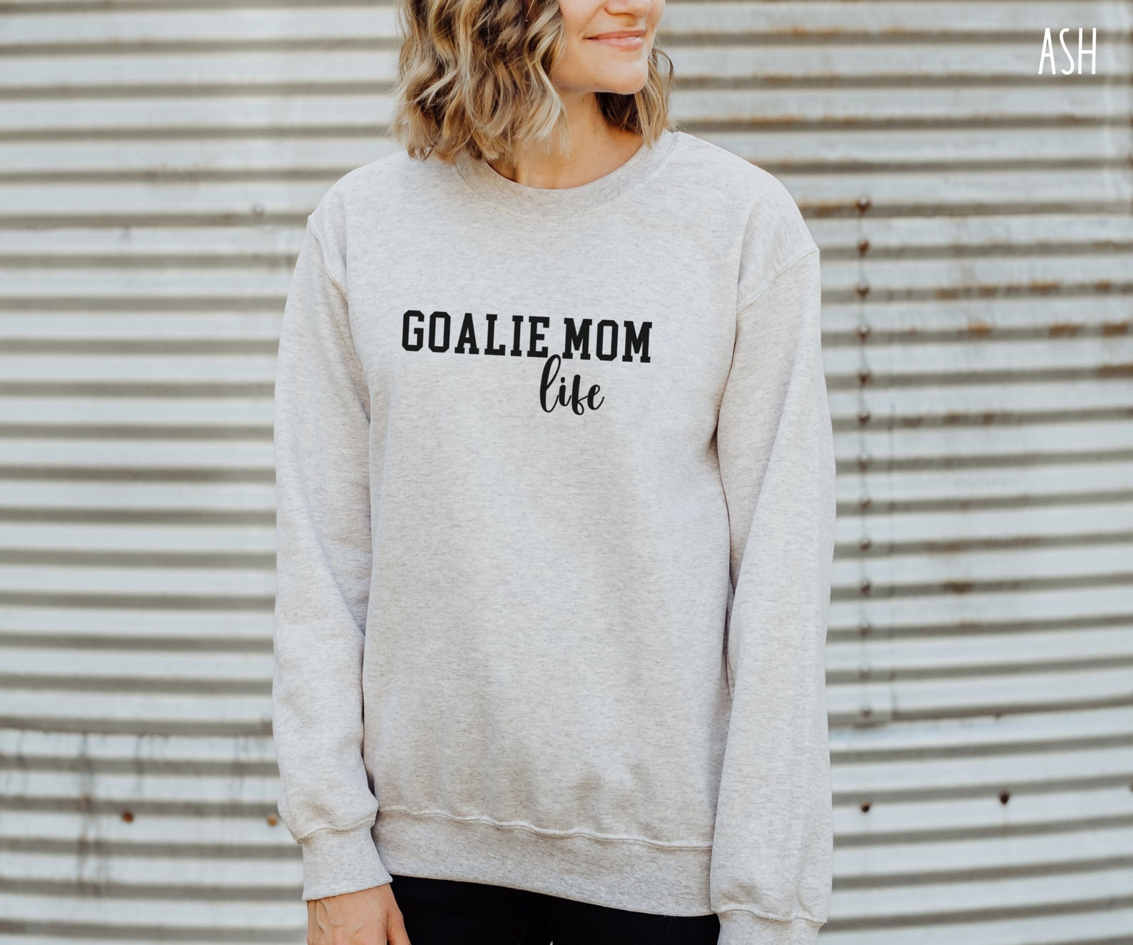 Goalie Mom Life Sweatshirt Hockey Sweatshirt Soccer Etsy
