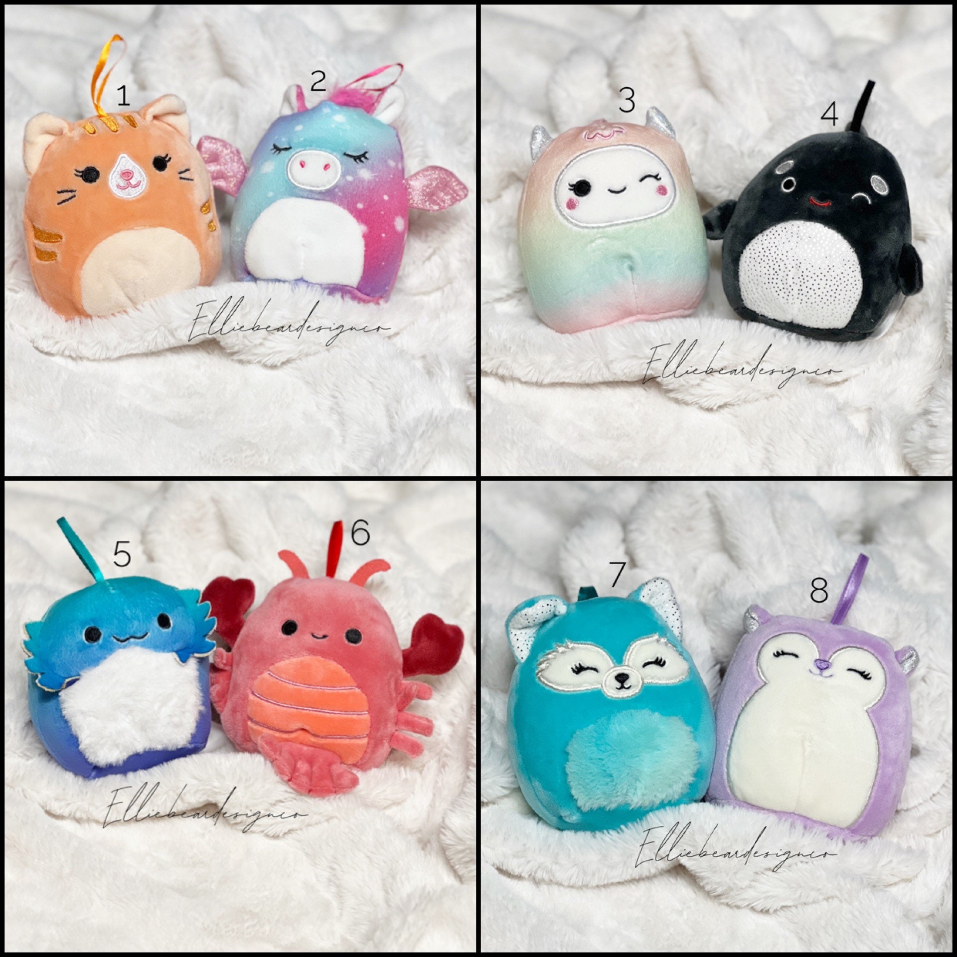Squishmallow Custom Name Ornament Personalized Squishmallow - Etsy