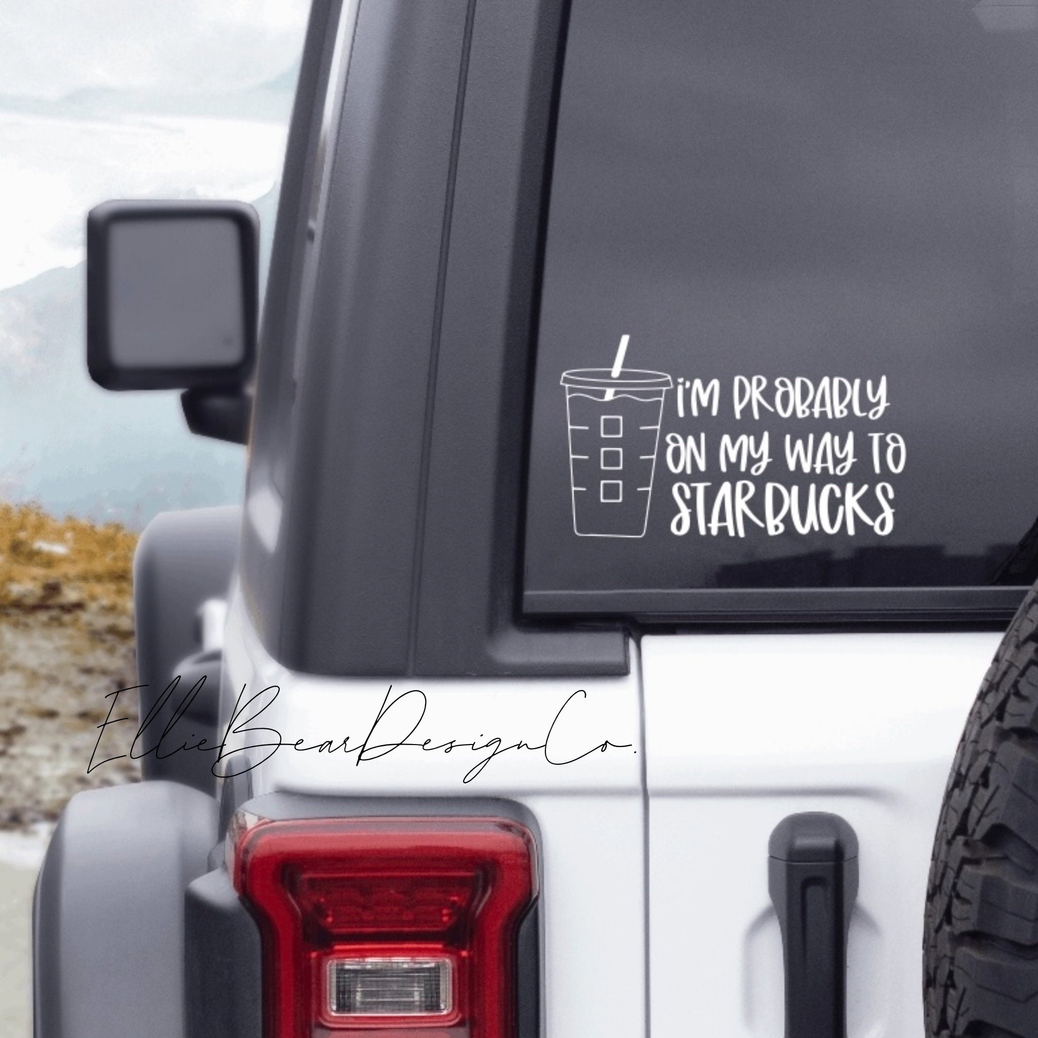 Starbucks car decal deals