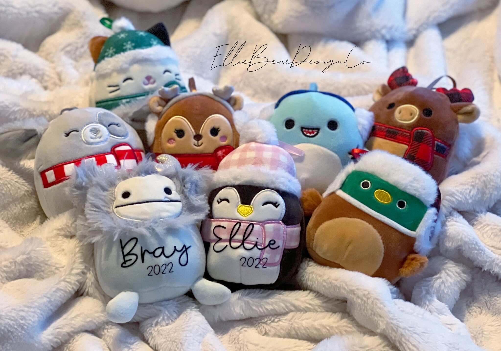 Squishmallow Custom Name Ornament Personalized Squishmallow Etsy