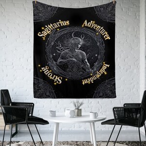 Sagittarius Cozy Plush Fleece Blanket,Zodiac Blankets, Birthday Gifts for Scorpios, Astrology Home Decor Gifts for Friends,Horoscope Blanket