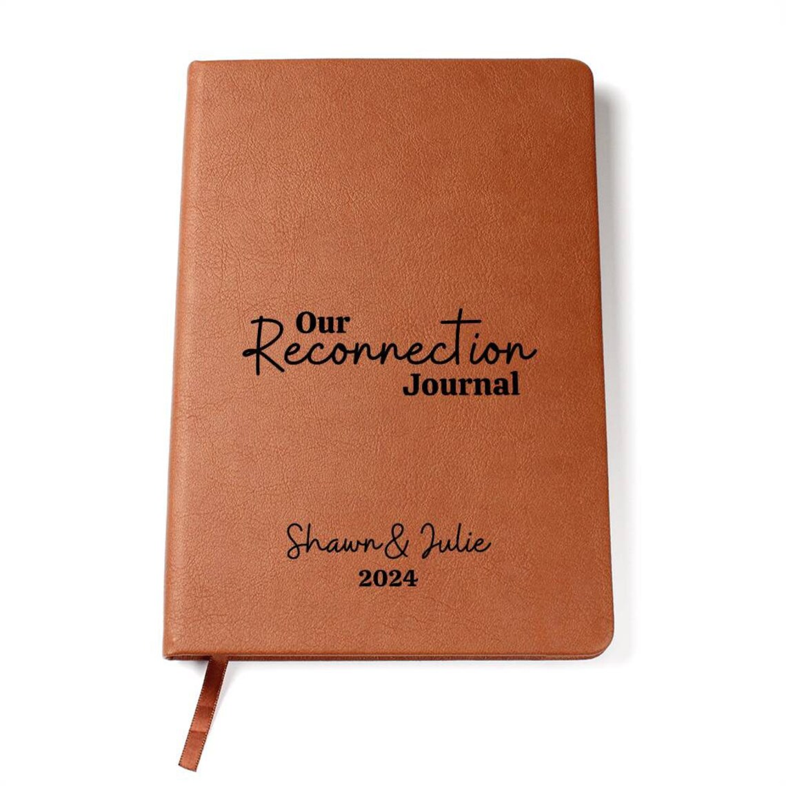 Personalized Couples Journal, Leather Journal, Reconnect Partner Gift ...