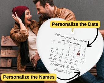 Personalisierte Keramikverzierung, lustiges Jubiläumsgeschenk