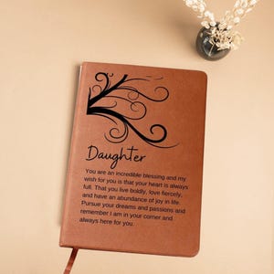 To My Daughter Journal, Father Daughter Gift, Mother Daughter Gift, Journal for Women, Sentimental Gifts, Personalized Leather Journal
