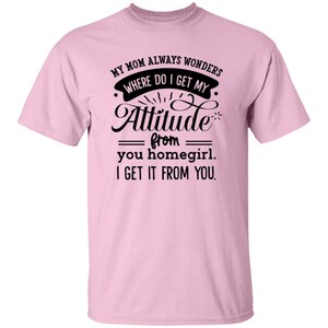 Youth Mom Attitude | 5.3 oz 100% Cotton T-Shirt, Mothers Day Gift, Gift for her, Mother&#39;s Day gifts, Gift for Mom, Personalized gift