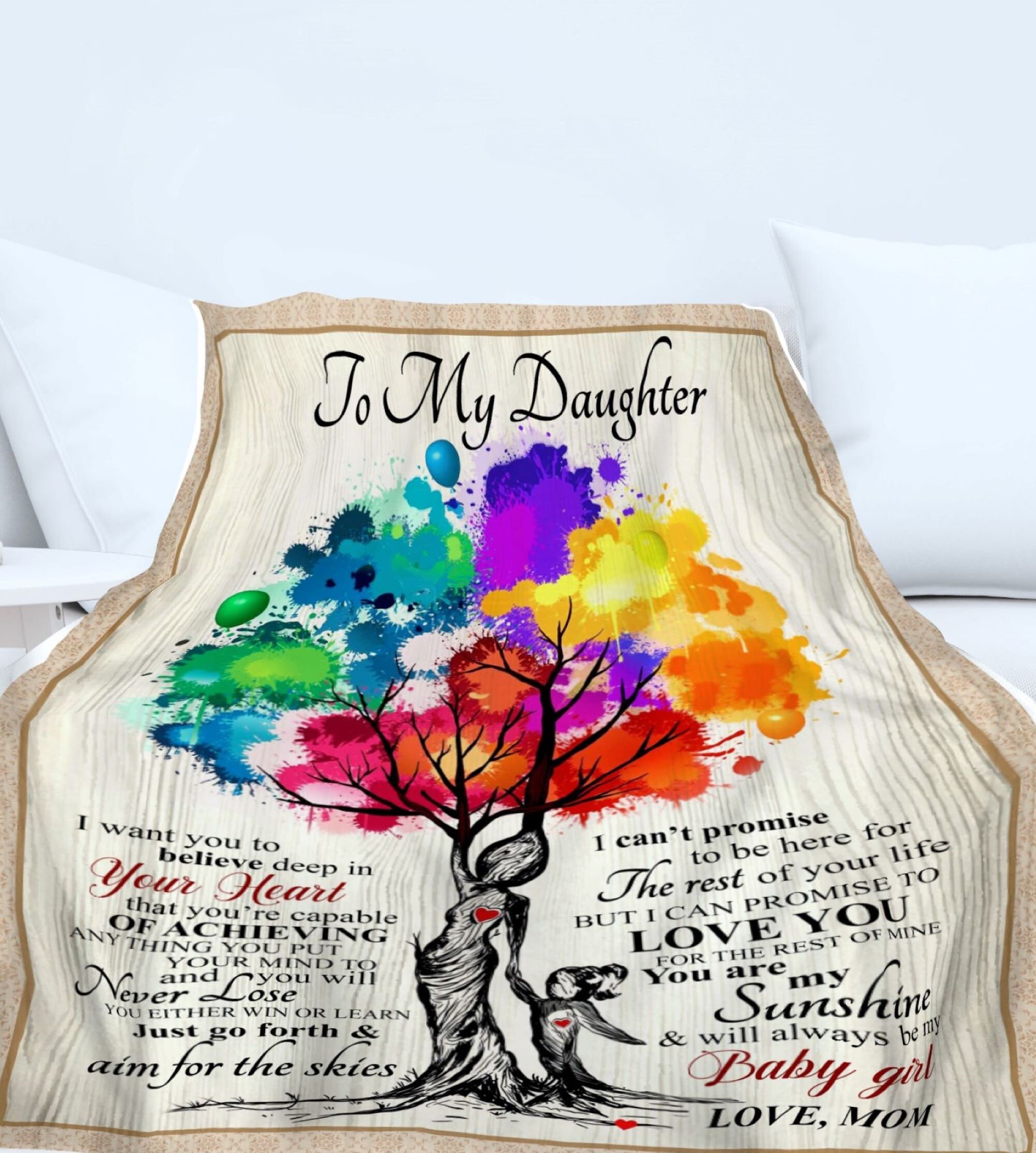 Throw blanket for daughter sale