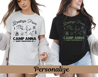 Camiseta personalizada de Camp Bach, camisetas personalizadas para despedida de soltera, despedida de soltera en el lago, camiseta de despedida de soltera, fin de semana de chicas, Camp Bach