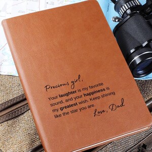 An meine Tochter, Vegan Leder Notizbuch, Journal Notizbuch, Leder Journal, Leder Notizbuch, Dankbarkeit Journal, Reisetagebuch für Frauen