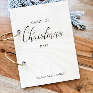 Personalized Christmas card keepsake album | Coffee table album