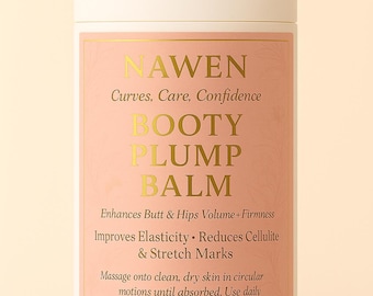 Booty Balm Stick – Natural Curve Sculpting Balm | Maca, Fenugreek & Shea | On-the-Go Skin Firming for Hips  Glutes