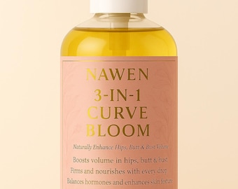 3 in 1 Booty Oil | Handmade Herbal Oil for Silky Skin & Daily Massage | Nawen Natural Self-Care