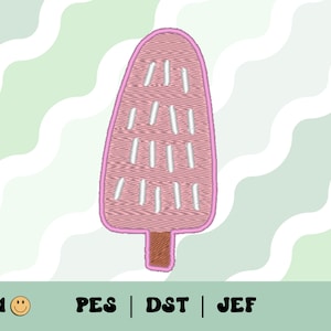 Popsicle Christmas Tree Embroidery File // Doodle Christmas Embroidery Design, PES, DST, Jef, Trendy Files for Machine Embroidery, Xmas Tree