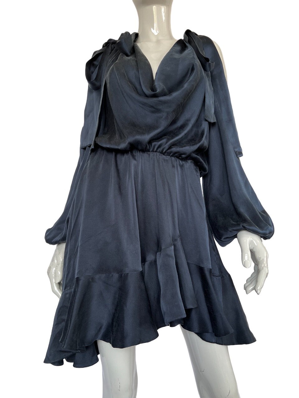 【送料&関税込】Zimmermann Navy Blue Silk Mini Dress Zimmermann Women Navy Blue Silk Mini Dress | ModeSens