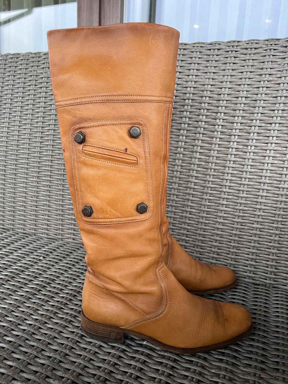 Vintage Hugo Boss leather  high boots, EU37, foto 4 di 5