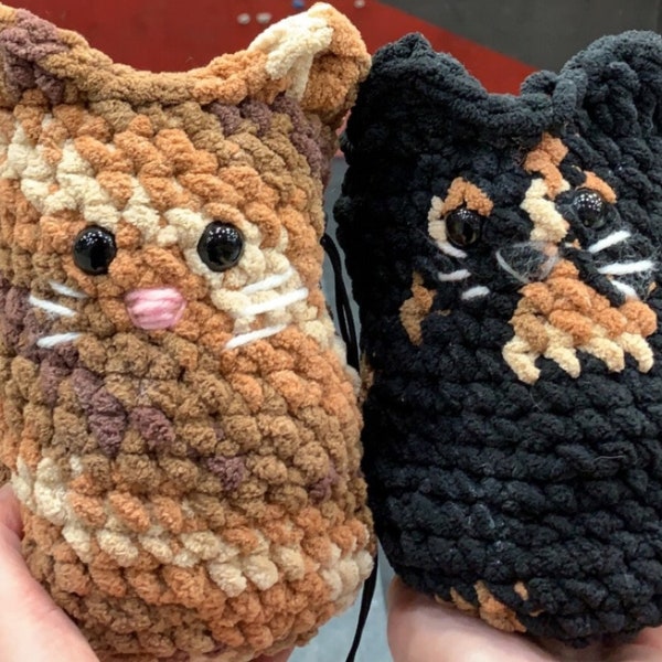 Bolsa de giz de crochê personalizada