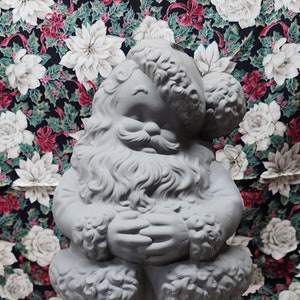 Ceramic Bisque Large Santa from Vintage Atlantic Mold