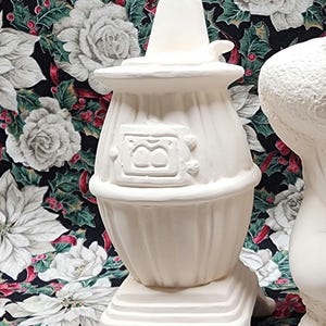 Ceramic Pot Belly Stove Only Bisque Ready to Paint