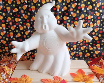 Bisque de cerâmica GhostBustr para pintar biscoito de Halloween