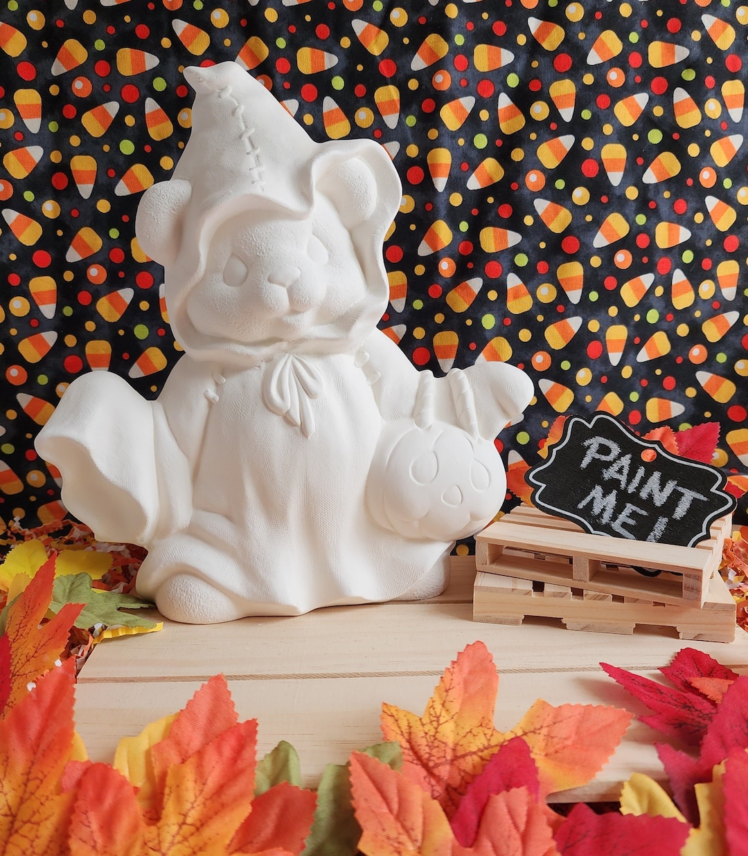 Ceramic Bisque Boo Bear Halloween Thanksgiving Clay Magic - Etsy