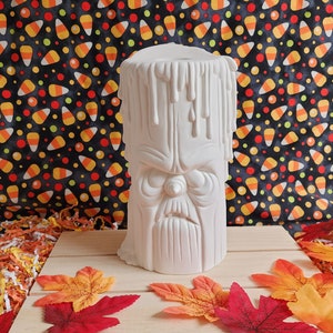 Ceramic Bisque Big Dripper Halloween Lamp