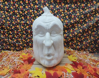 Bisque de cerámica - Calabaza asustada