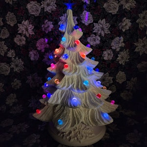 Christmas Tree Bisque LG Nowell 342 Ready to Paint Holiday Light able Ceramic Bisque