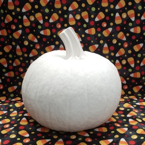 Ceramic Bisque Pumpkin 7&quot; Tall REALISTIC pee wee pumpkin ready to paint !