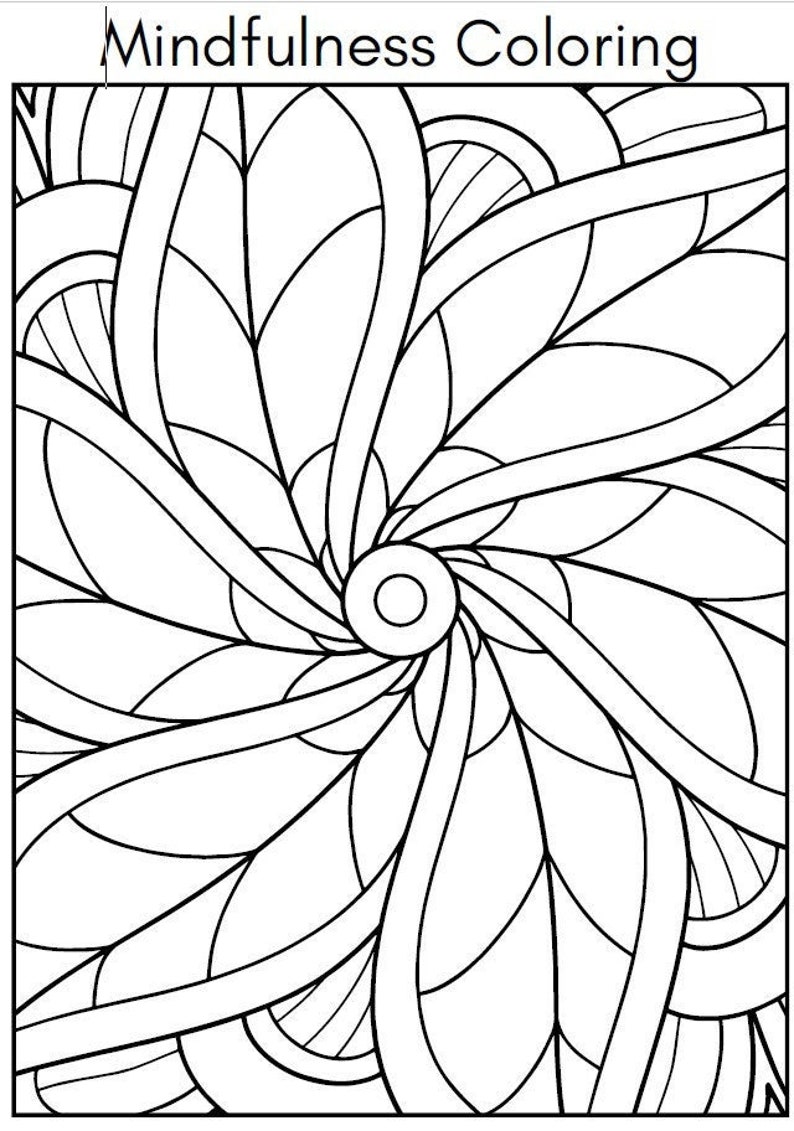Mindful Colouring Book Digital Download - Etsy
