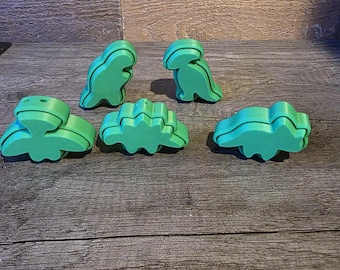 Dino nuggies fidget clickers 3d printed
