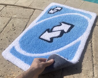 Tufted Uno Card Rug - Etsy