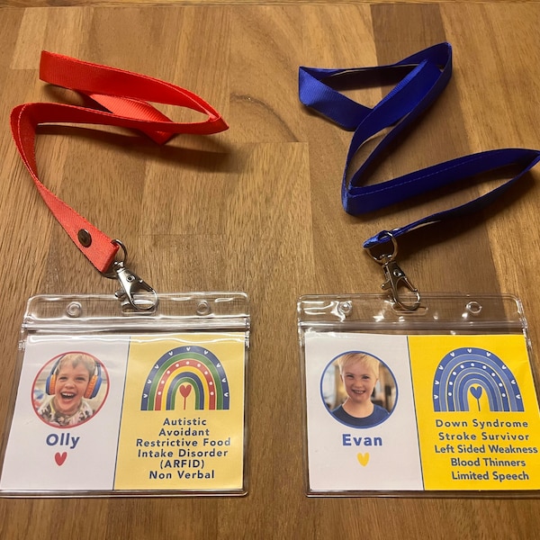 Makaton Lanyard Cards - Etsy UK