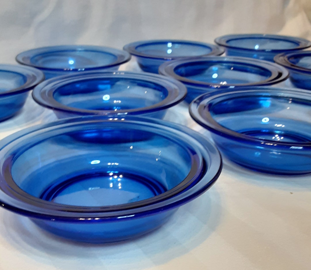 Vintage Cobalt Blue Dessert Bowlshazel Atlas Ritz Blue Moderntone 5