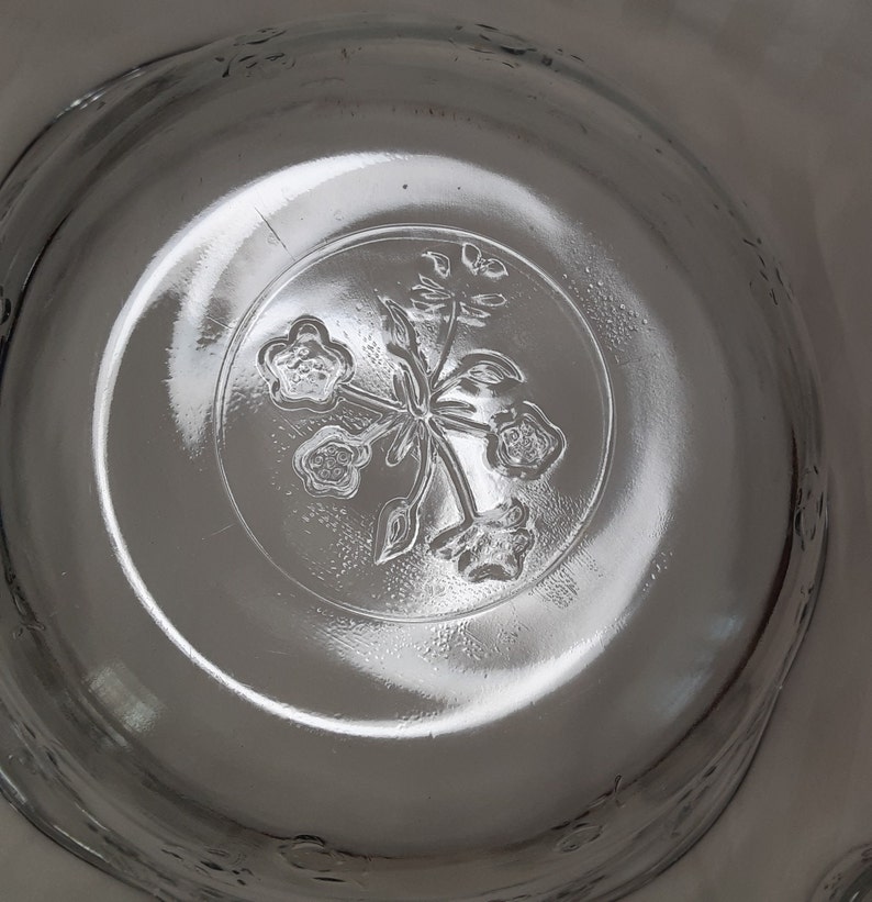 Anchor Hocking Savannah Punch Bowl Setsavannah Clear Pattern Etsy