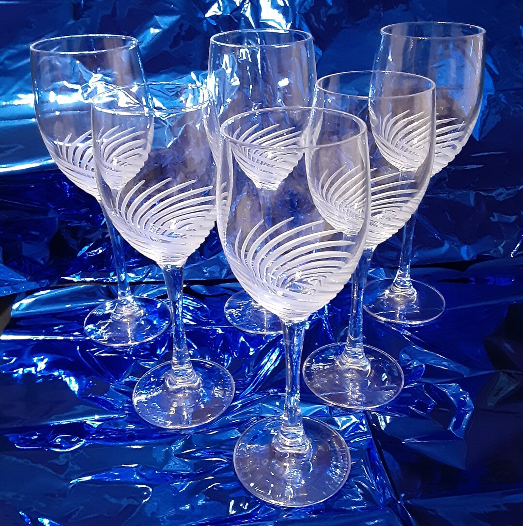 Cut Crystal Red White Wine Glassescristal D'arques Spirale Mate Wine