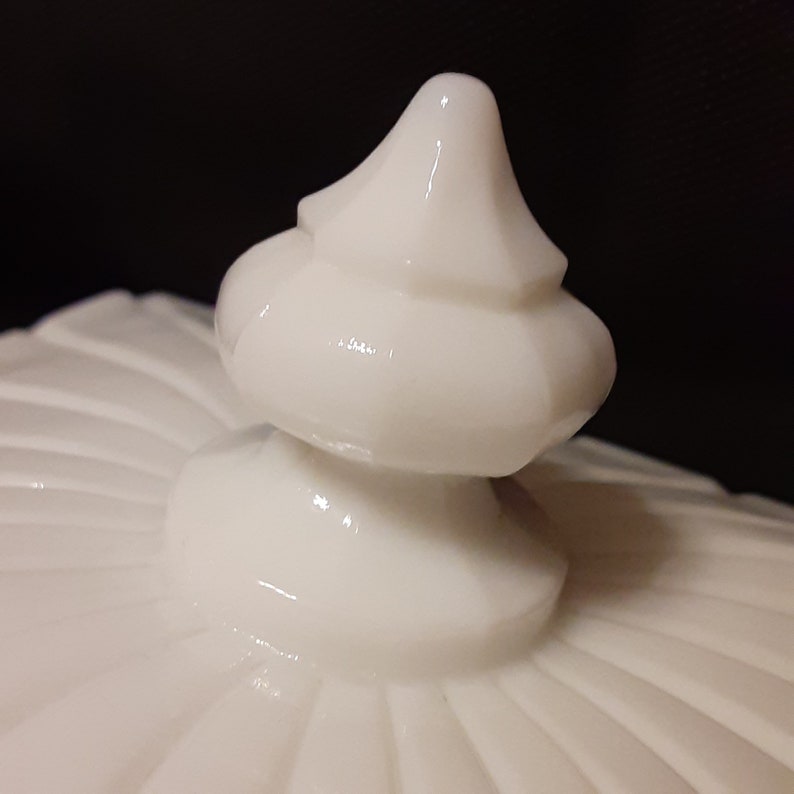 Vintage Milk Glass Lidded Square Candy Dishwestmoreland White Etsy