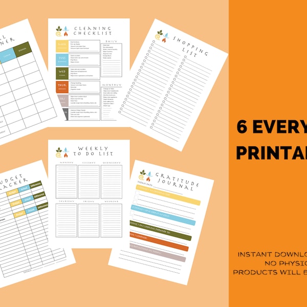 AVATAR: LAST AIRBENDER Inspired "Everyday" Printables Collection