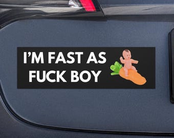 Fast as F*ck Automagnet | Schräger Autoaufkleber, Knebelgeschenk, lustiger Autoaufkleber, Meme, Zufall, lustiger Autoaufkleber, lustiger Autoaufkleber