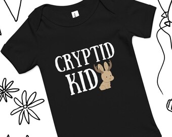 Cryptid Kid Baby Onesie | Goth Baby, Gothic Baby Clothes, Cryptid Onesie, Goth Onesie, Halloween Onesie, Goth Mom, Creepy Cute Baby