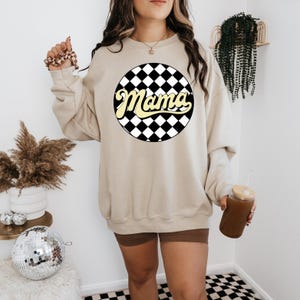 Checkered Mama T-Shirt Design, Mother&#39;s Day PNG (Digital Download)