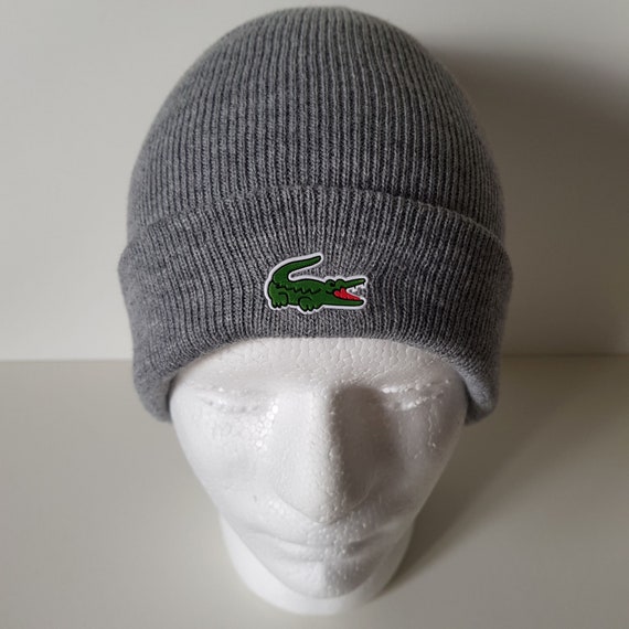 Gray Lacoste Sport Beanie - Etsy