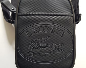 Black Zipped Bag Lacoste