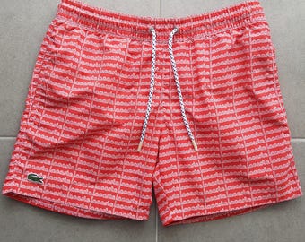 Short De Bain Rouge Lacoste
