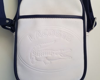 Sacoche Zippée Blanche Lacoste