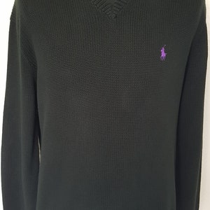 Ralph Lauren Black V-Neck Sweater