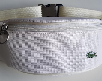 Sac Banane Vintage Collector Blanc Lacoste France