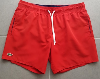 Bañador corto rojo Lacoste