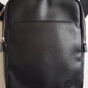 Sacoche Simili Cuir Noir Lacoste