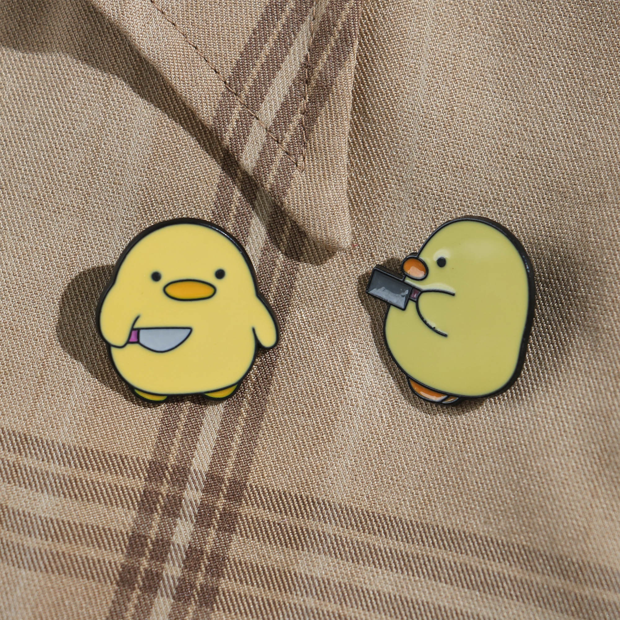 Duck Knife Funny Duck Pins Ducks Gifts Cute Kawaii Enamel Pins