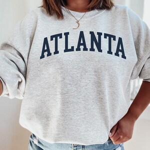 Atlanta Long Sleeve Unisex Crewneck Sweatshirt | Gildan | College Athletics Inspired