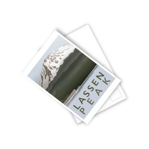 Lassen Peak Minimalist Postcard, 10-pack